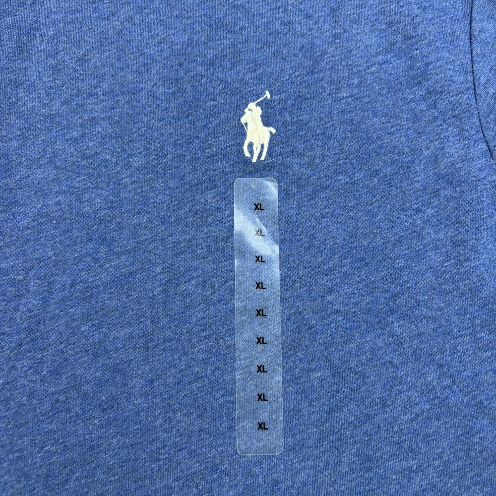Polo Ralph Lauren Long Sleeve T-Shirt Mens XL Blue Heather Pony Logo NWT - Picture 4 of 9